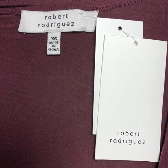 NWT ROBERT RODRIGUEZ Asymmetrical Hem Wrap Dress - Picture 7 of 7